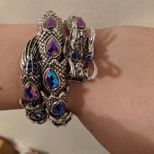 Bejeweled Dragon Wrap Bracelet